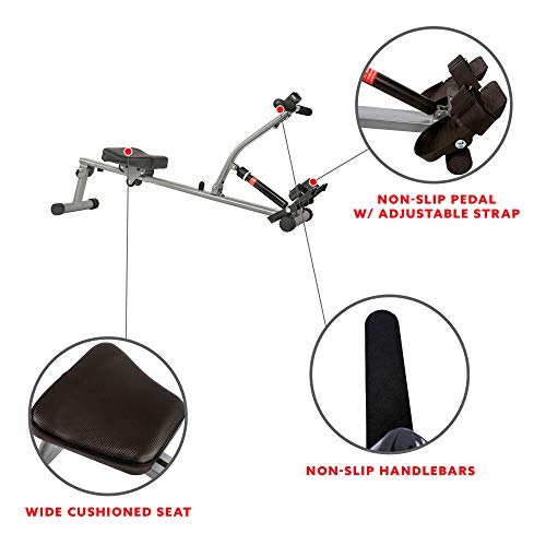 Compact Adjustable Rowing Machine with 12 Levels of Resistance O14270