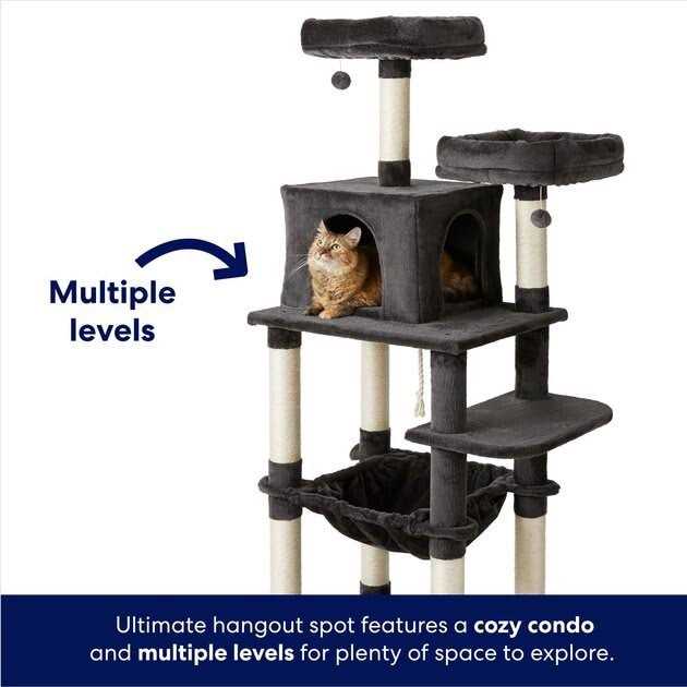 64-in Cat Tree with Hammock R21643