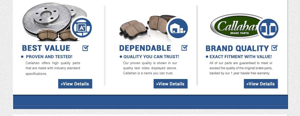 320 mm Front and Rear Brake Rotors and Metallic Brake Pads F1596