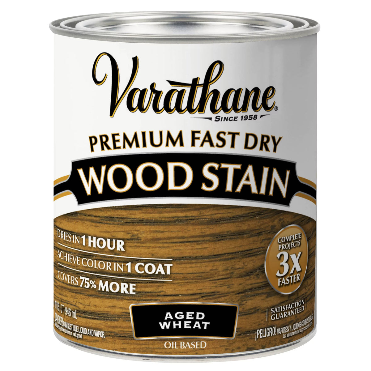 Aged Wheat Wood Stain, Quart, 2 Pack B3428