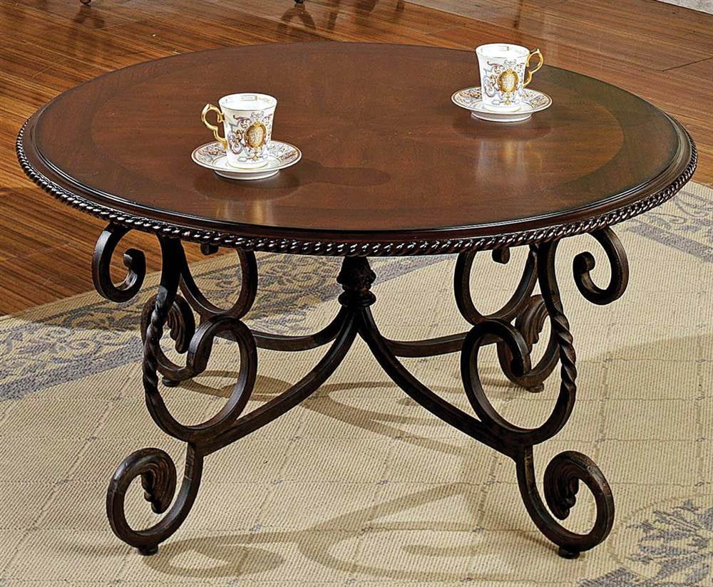 Round Wood Coffee Table A1035