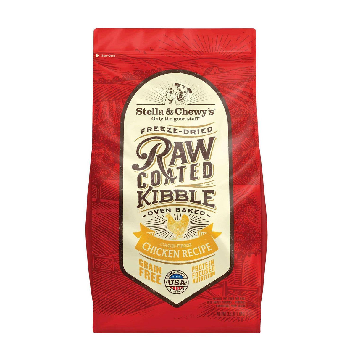 Raw Coated Kibble Dog Food T3741