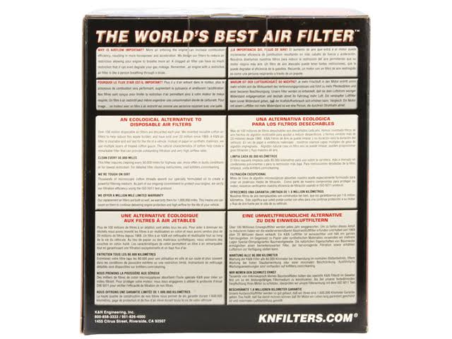 Red Universal Air Filter T18232