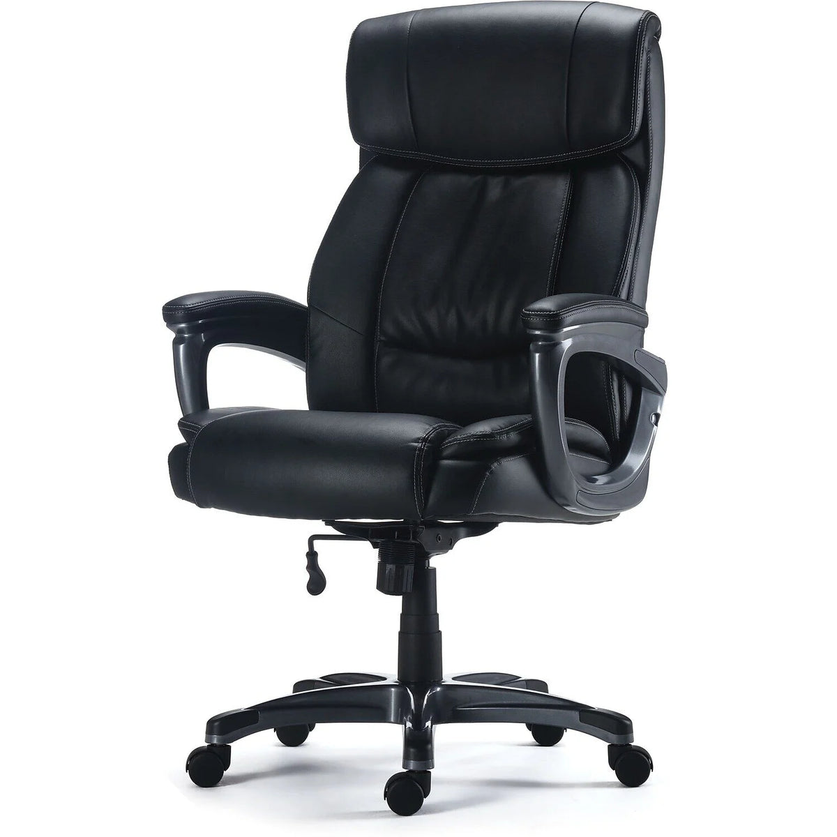 Black Bonded Leather Big & Tall Managers Chair U364