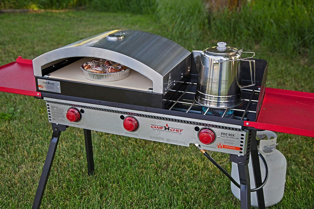 16 Two Burner Outdoor Pizza Oven with Ceramic Pizza Stone E86697