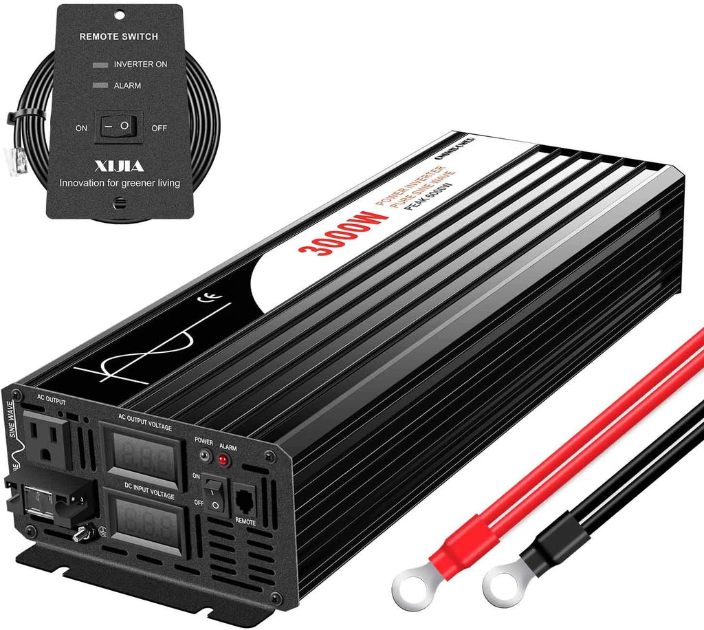 3000W Pure Sine Wave Power Inverter DC24V to 110V 120V AC Converter C5497