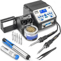 Dual Soldering Iron Station with 5 Solder Tips T184161