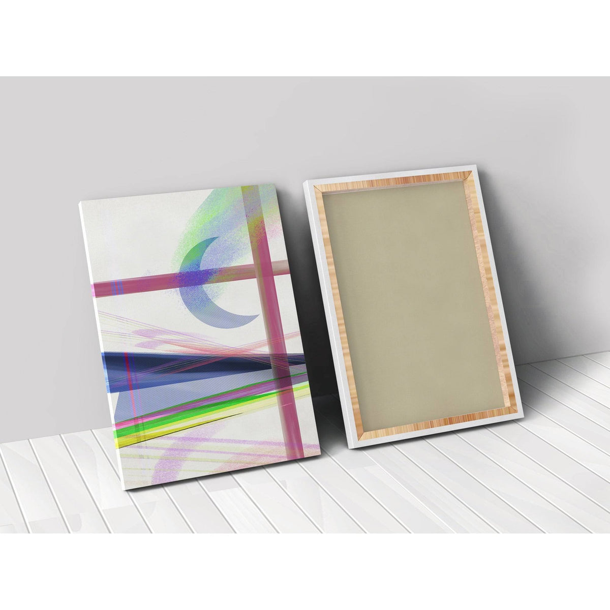 Night Rainbow Matte Canvas in Multi-Color H86210
