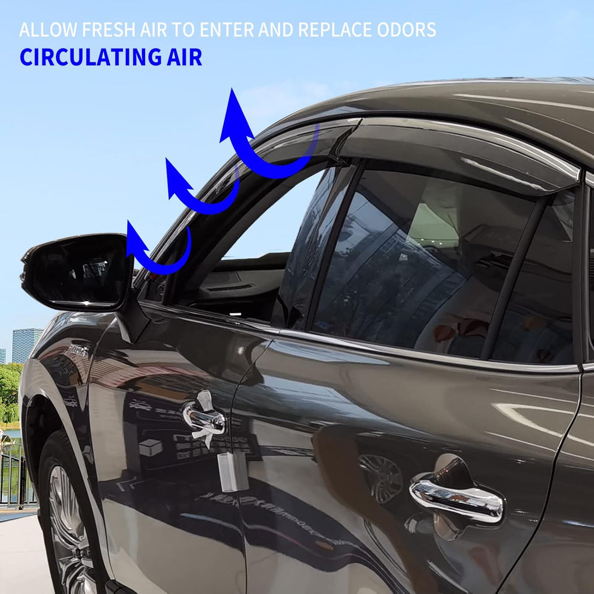 Smoke Side Window Deflector 4pcs R857747