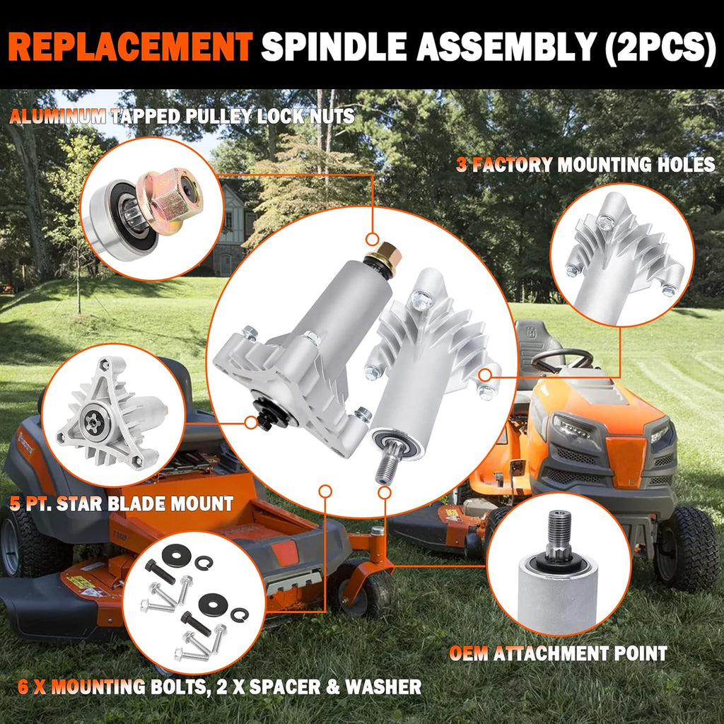 Spindle Assembly for Riding Mower with Cutting Deck (2PCS) C696