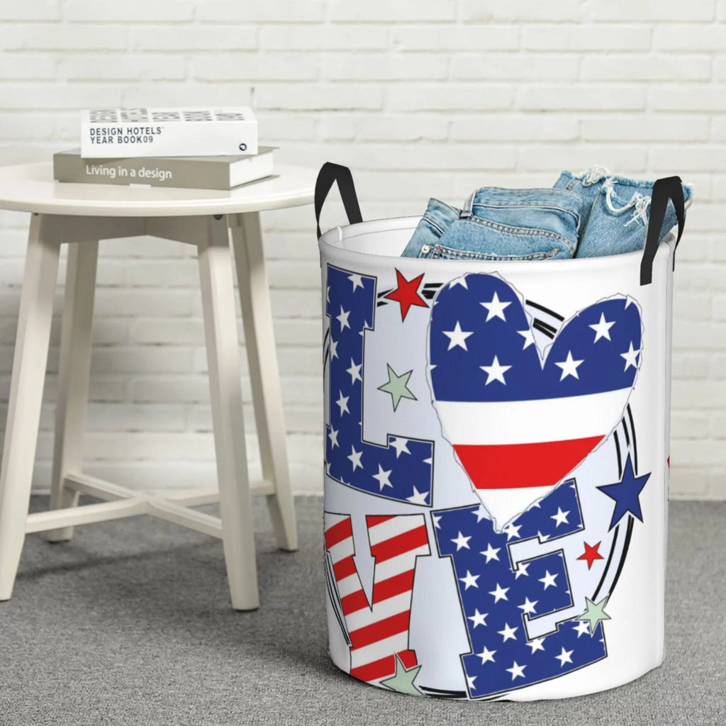 Round Waterproof Collapsible Laundry Basket J695