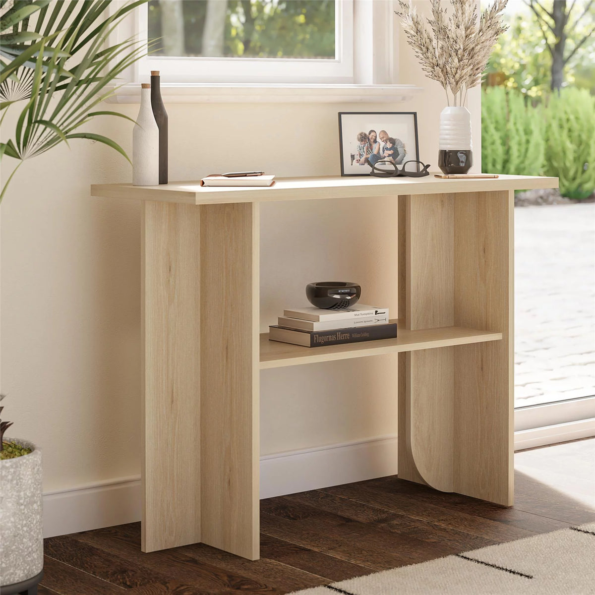 Light Oak Console Table K789