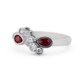14K White Gold Eternity Band Size 4.5 O41048