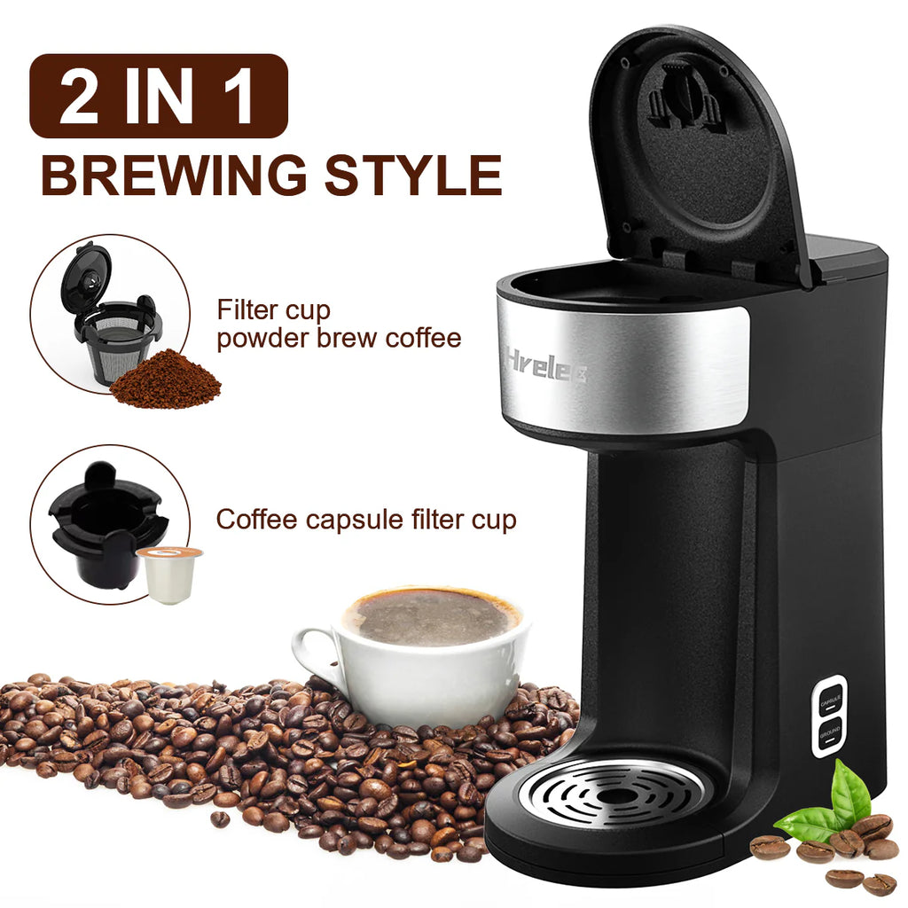 2-Way Single Serve Coffee Maker with 8-14 oz Brew Size X5990