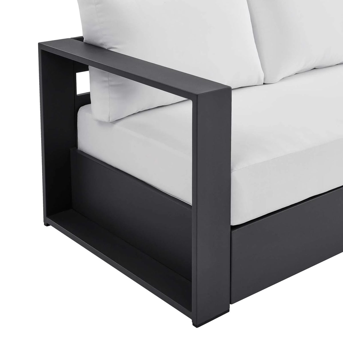 Gray White Aluminum Sofa O191331