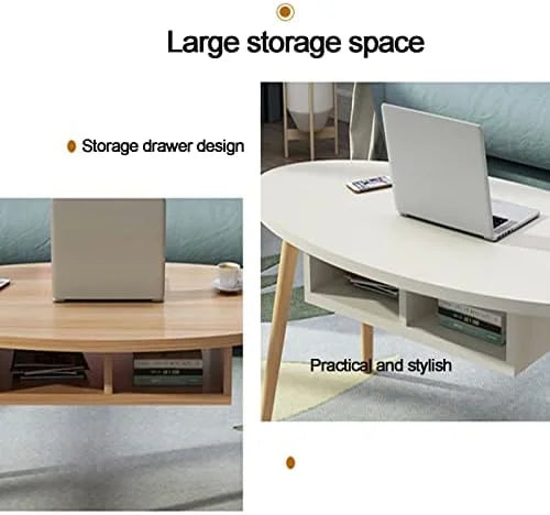 Blue Oval End Table I1533