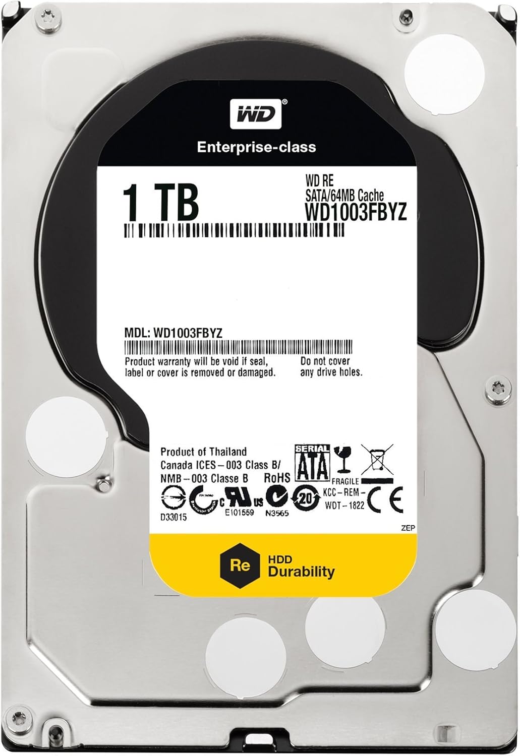 1 TB SATA III 7200 RPM 64 MB Cache Enterprise Hard Drive U8797