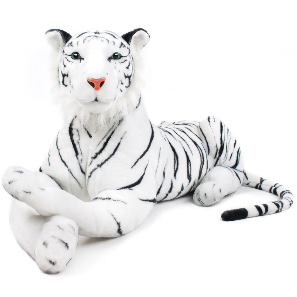 White Siberian Tiger Stuffed Animal Plush Cat Y39769