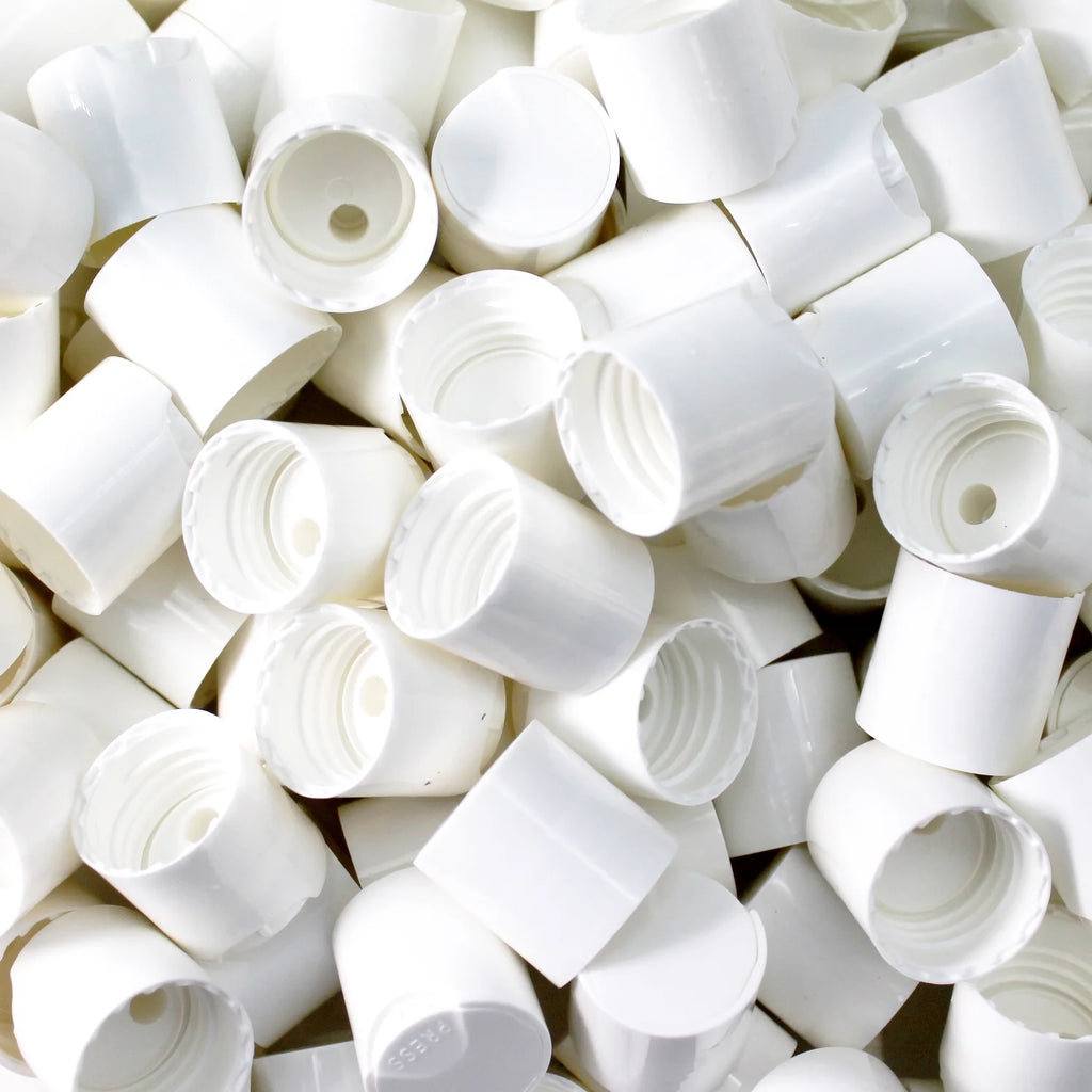 2000 Caps White Disc Top Caps 24/410 E150