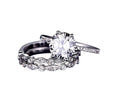 2 Carat Moissanite Trio Wedding Set in White Gold C39593