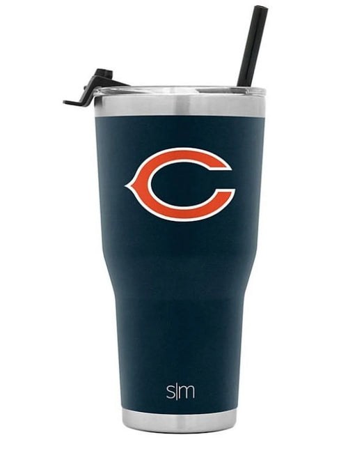 2-Pack Insulated Stainless Steel Tumbler with Flip Lid and Straw 30oz V1505
