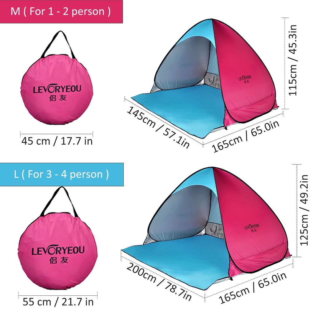 Pop-up Automatic Camping Tent Sun Shade Awning Z857134