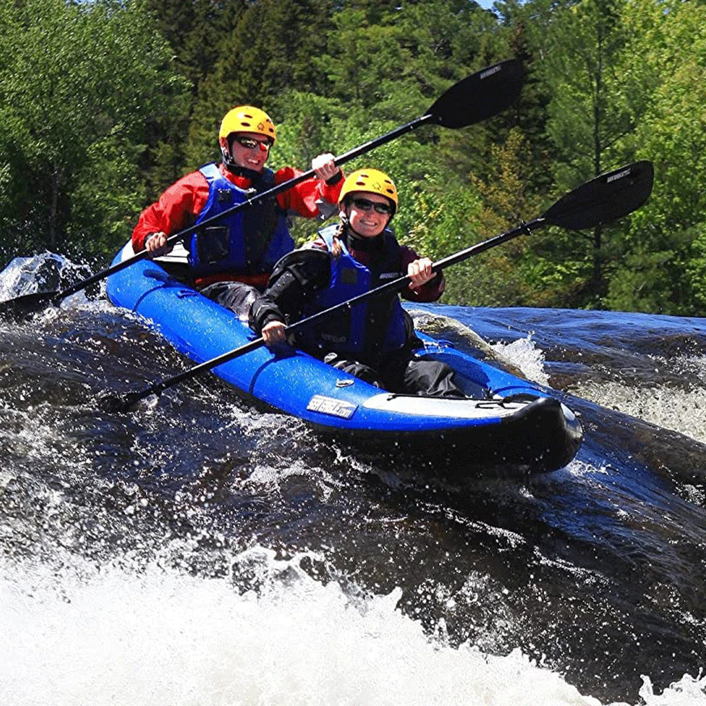 White Blue Inflatable 3 Person Kayak O935