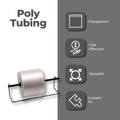 2.5" x 1500' Clear Polyethylene Poly Tubing Single Roll O110