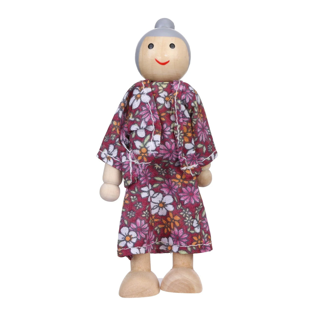 Wooden Dolls Family Playset Set of 6 I886