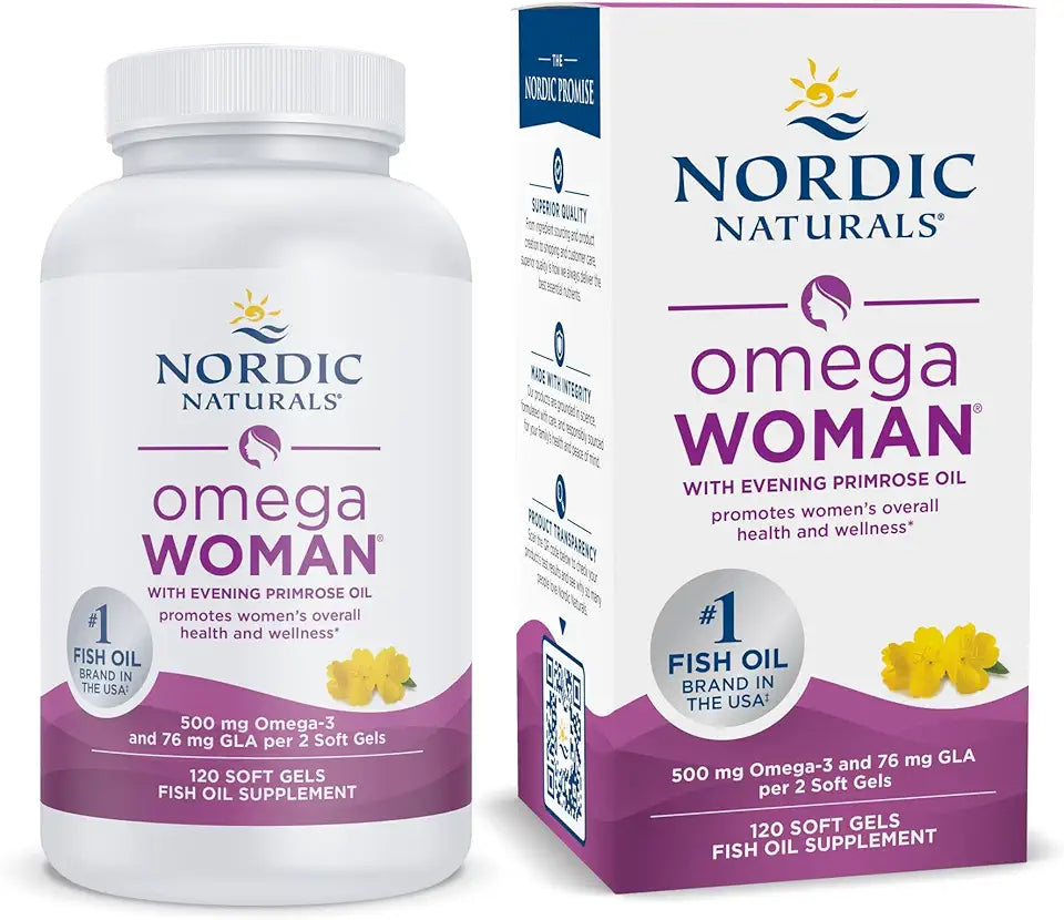 120 Soft Gels 500 mg Omega-3 800 mg Evening Primrose Oil X4771