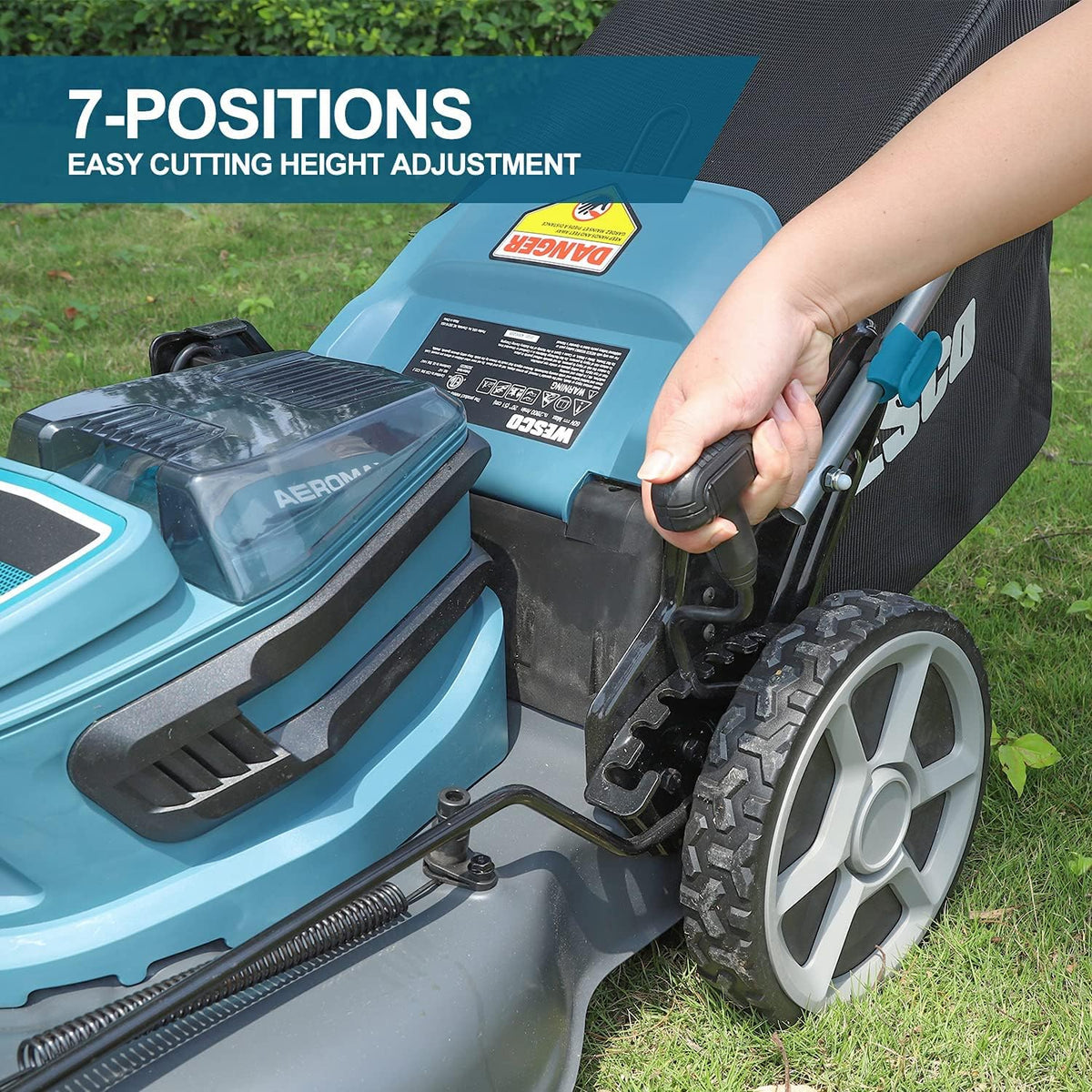 21 inch Self-Propelled Cordless Brushless Lawnmower X99714