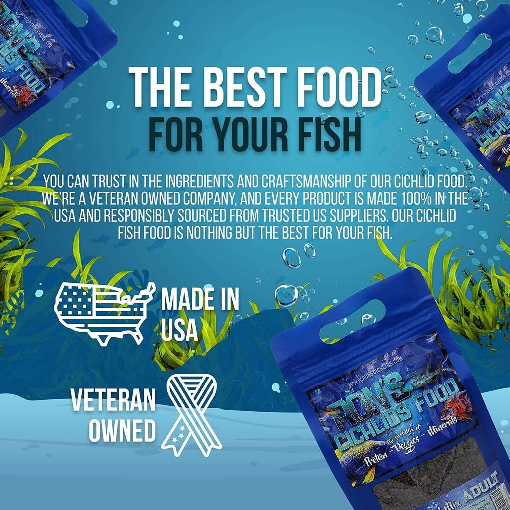 Fish Food for African Cichlids Tetras Tropical Fish K23670