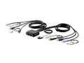 2-Port USB HDMI/Audio Cable KVM Switch with Remote Port Selector A4631