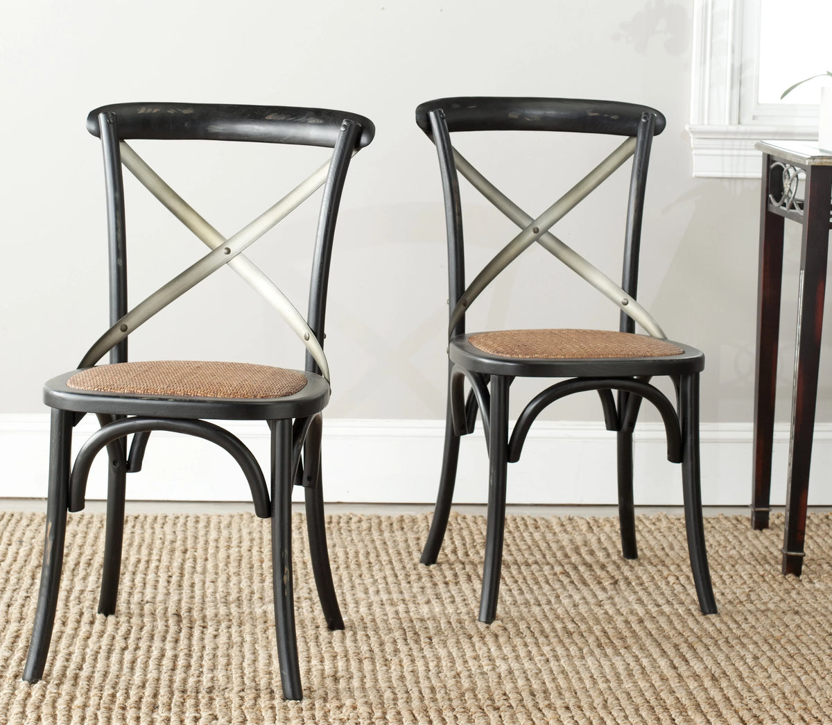 Distressed Hickory Set of 2 Side Chair P180