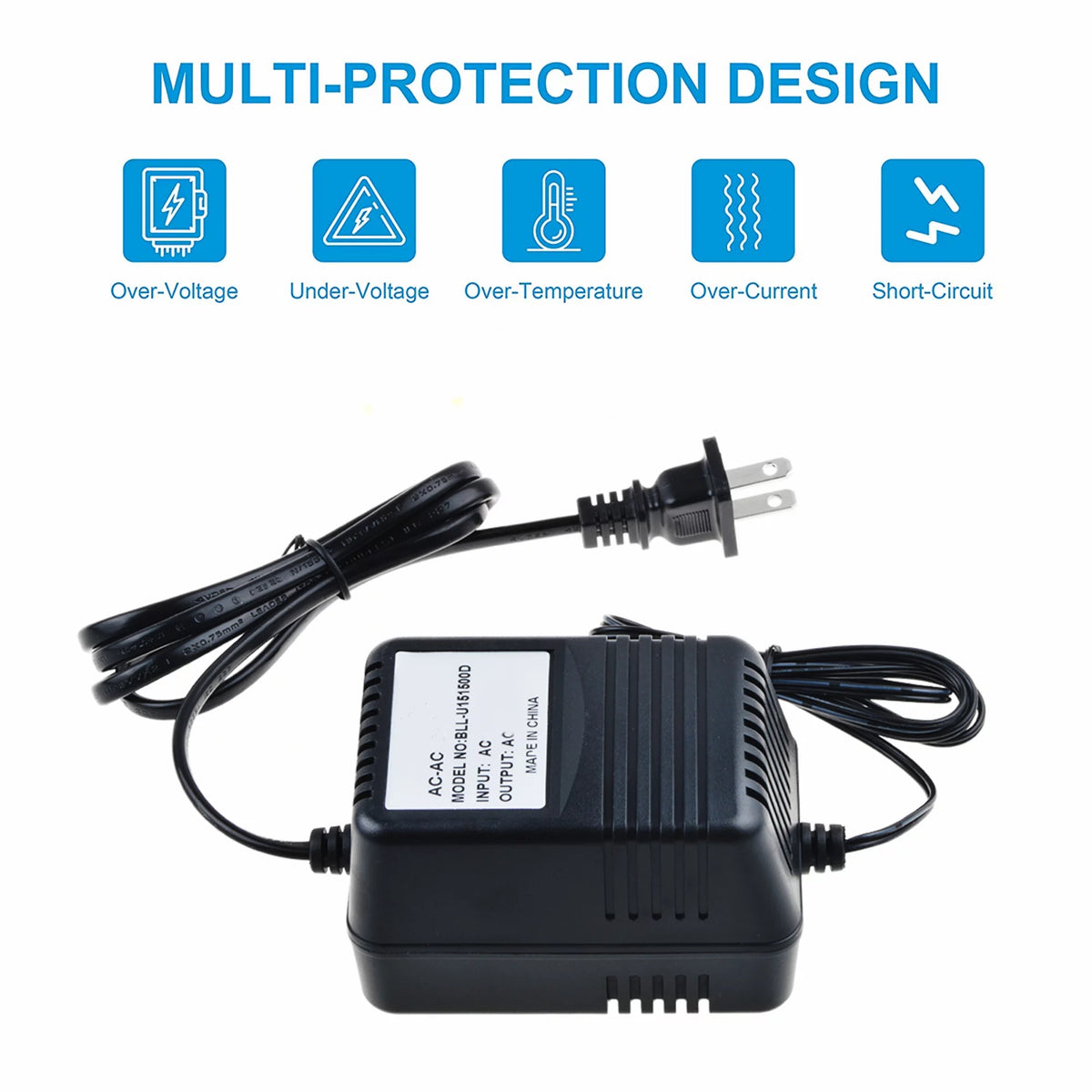 Compatible AC / DC Adapter Replacement 9V - 10 VAC Power Supply M931