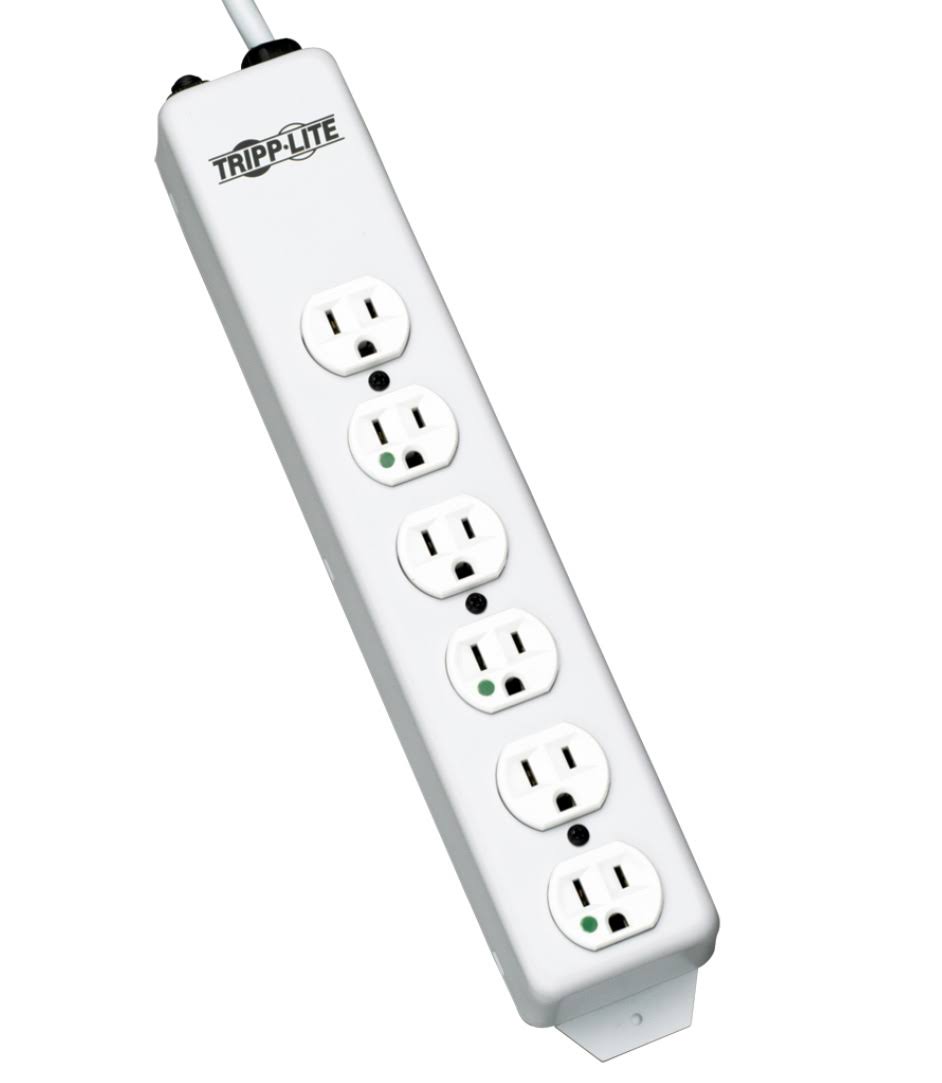6 Outlet 15 ft. Cord Metal Power Strip L57123
