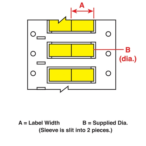 2HX-1000-2-YL-2 Wire Marker, Wire Sleeve T89558