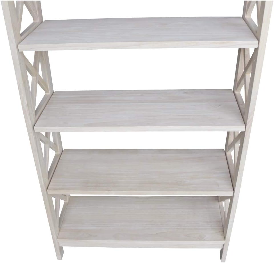 4-Tier X-Sided Bookcase Z5309