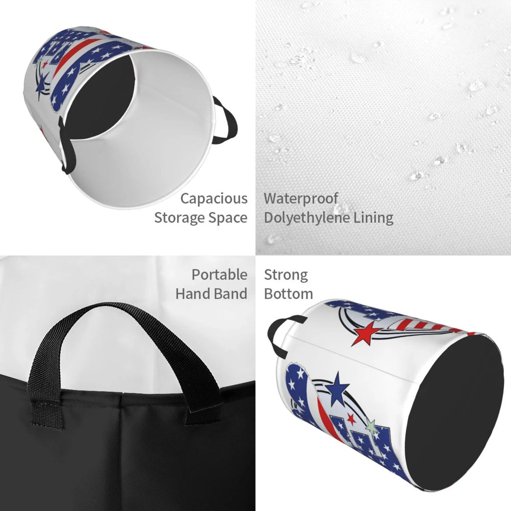 Round Waterproof Collapsible Laundry Basket J695
