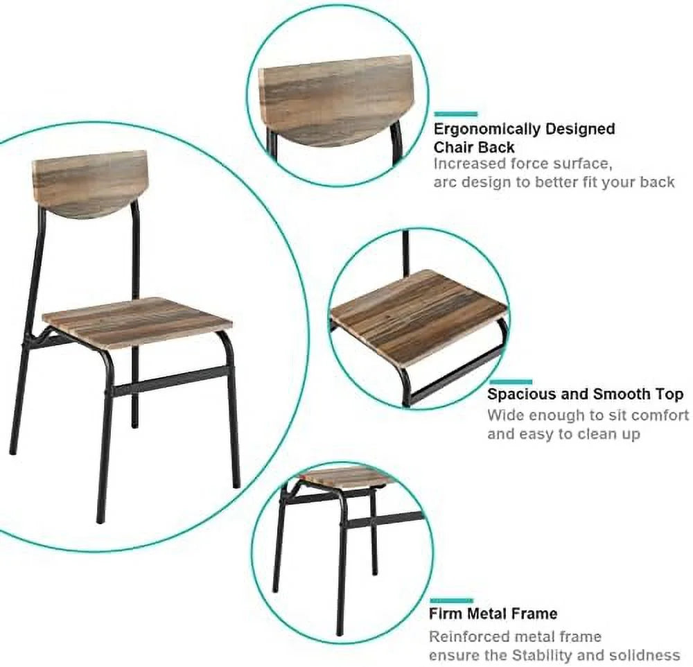 6 Piece Dining Table Set with 4 Chairs and Bench H761