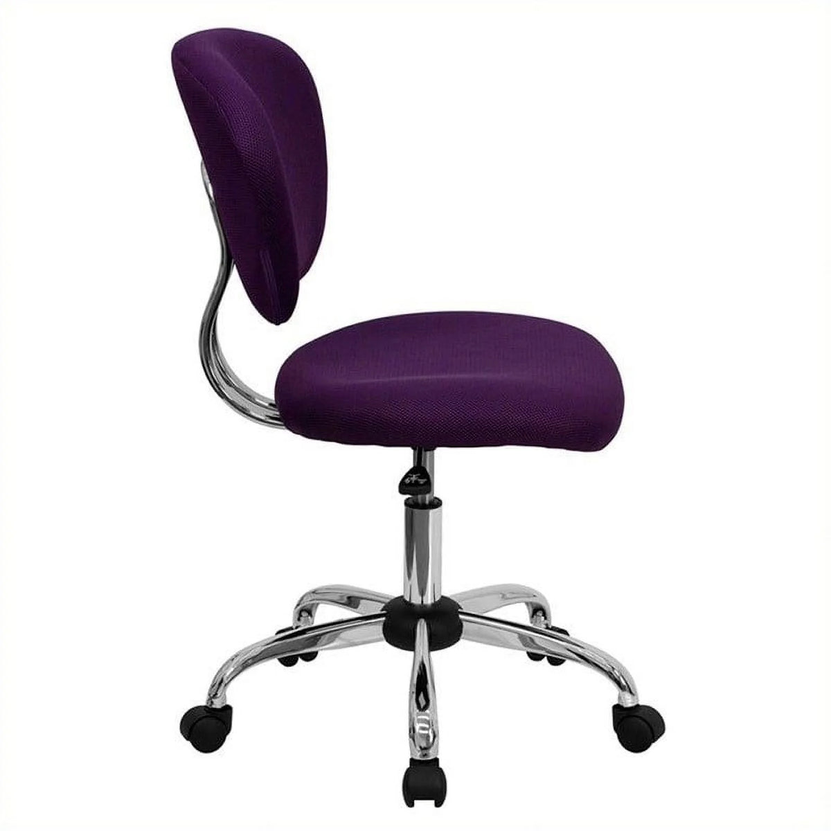 Purple Mid-Back Mesh Office Swivel Chair H85632