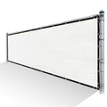 White Privacy Fence Screen Mesh with Reinforced Grommets L222584