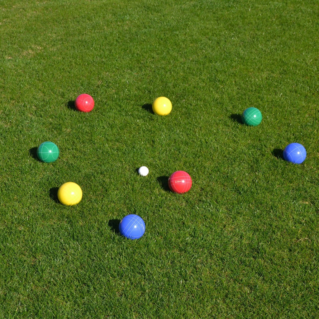 90mm Bocce Set with 8 Balls, Pallino, Case and Measuring Rope F382