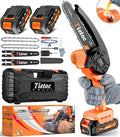 Mini Chainsaw 6 Inch Cordless 2Pcs 21V Batteries Portable Electric Chain Saw X68174