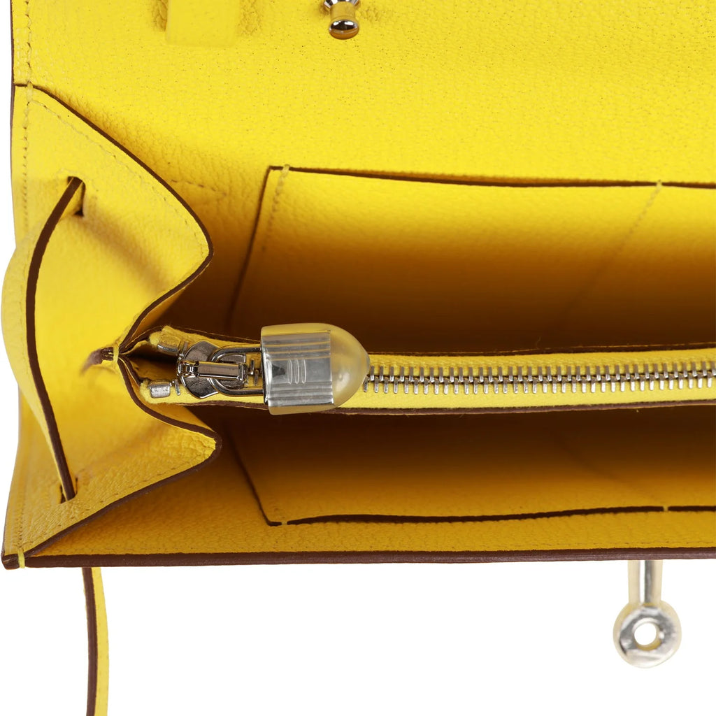 Jaune Citron Chevre Wallet R354
