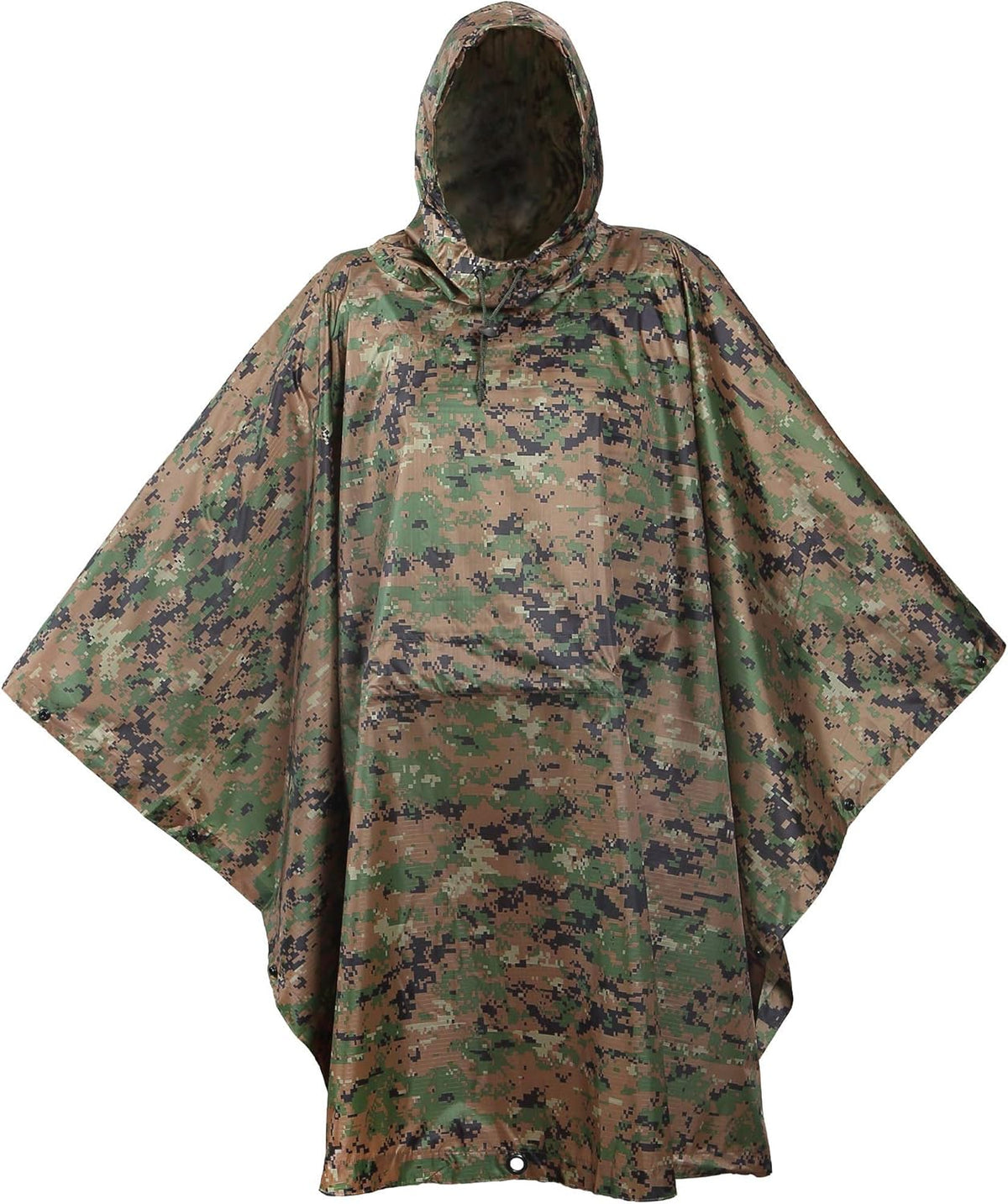 Camouflage Rip Stop Rain Poncho O465