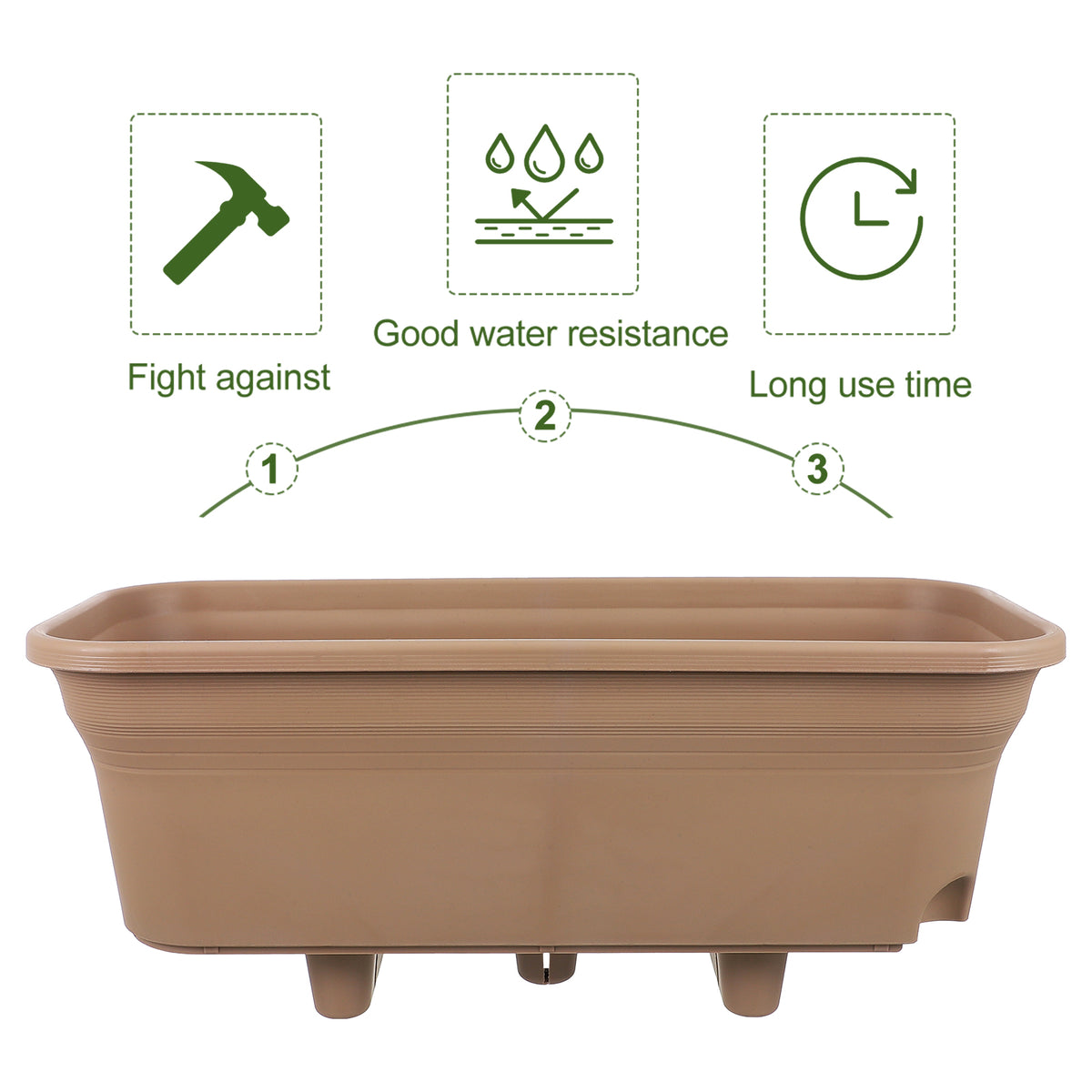 Rectangular Plant Pots Planter O183583