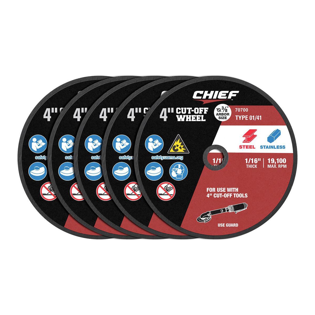 4 in. Cut-Off Wheels 5-Pack N2802