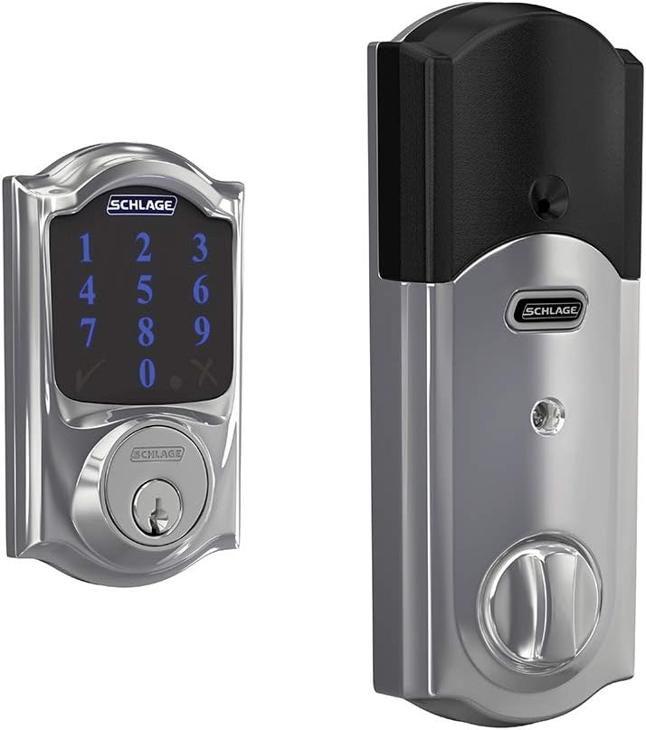 Bright Brass Smart Deadbolt With Alarm W9261