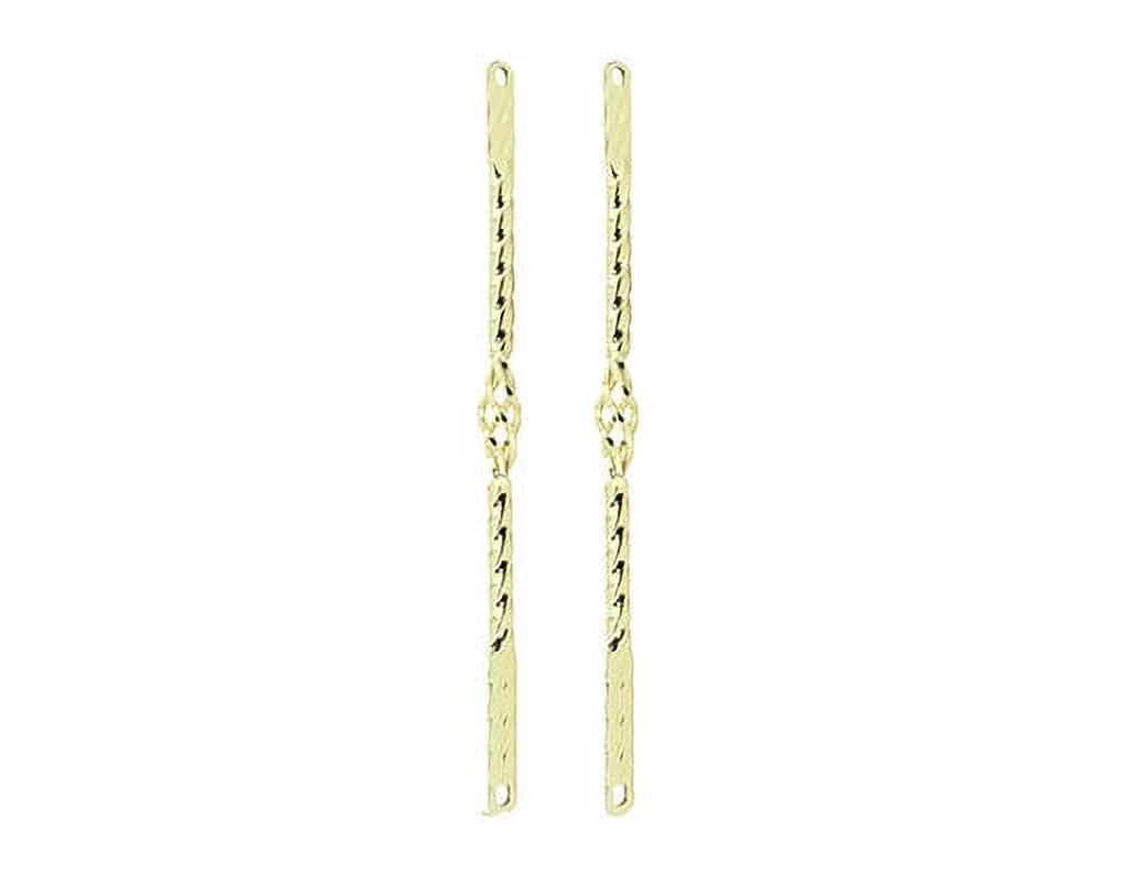 Gold Twisted Spring Fork Bars N879